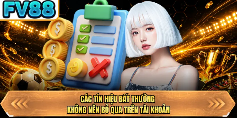 cac tin hieu bat thuong khong nen bo qua tren tai khoan cac tin hieu bat thuong khong nen bo qua tren tai khoan